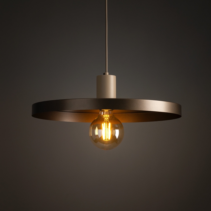 Hängeleuchte SILA 1xE27/15W/230V d 40 cm braun/beige