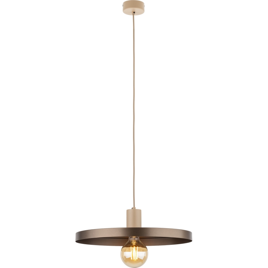 Hängeleuchte SILA 1xE27/15W/230V d 40 cm braun/beige