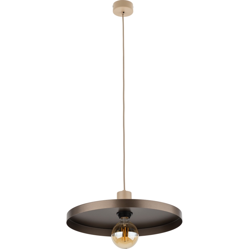 Hängeleuchte SILA 1xE27/15W/230V d 40 cm braun/beige