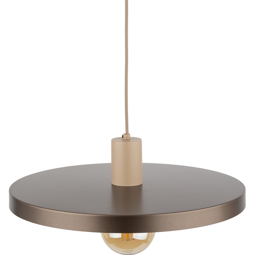Hängeleuchte SILA 1xE27/15W/230V d 40 cm braun/beige