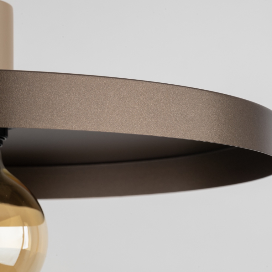 Hängeleuchte SILA 1xE27/15W/230V d 40 cm braun/beige