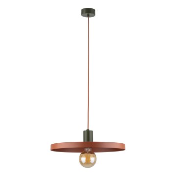 Hängeleuchte SILA 1xE27/15W/230V d 40 cm Ziegel/grün
