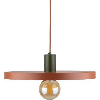 Hängeleuchte SILA 1xE27/15W/230V d 40 cm Ziegel/grün