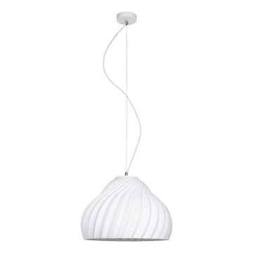 Hängeleuchte SILVO 1xE27/60W/230V d 38 cm weiß