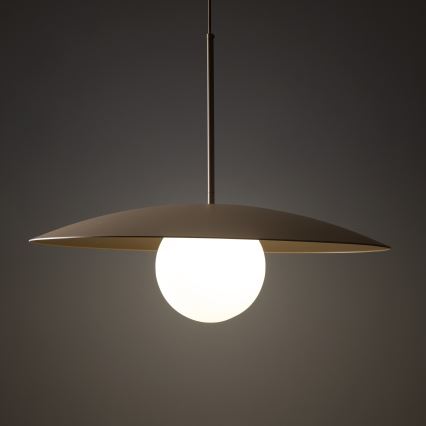 Hängeleuchte SLATE 1xE27/15W/230V d 65 cm beige