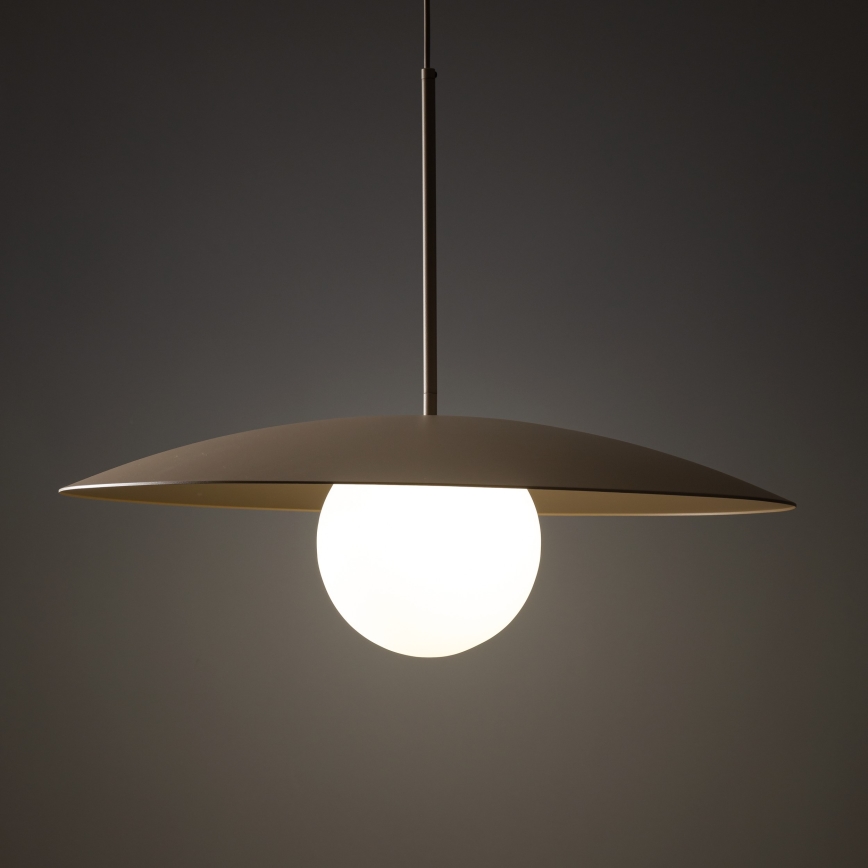 Hängeleuchte SLATE 1xE27/15W/230V d 65 cm beige