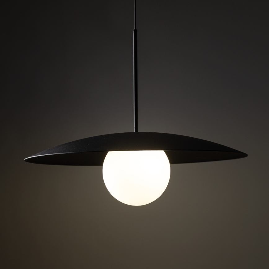 Hängeleuchte SLATE 1xE27/15W/230V d 65 cm schwarz