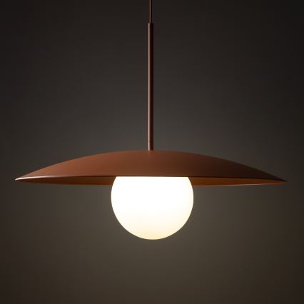 Hängeleuchte SLATE 1xE27/15W/230V d 65 cm ziegelrot