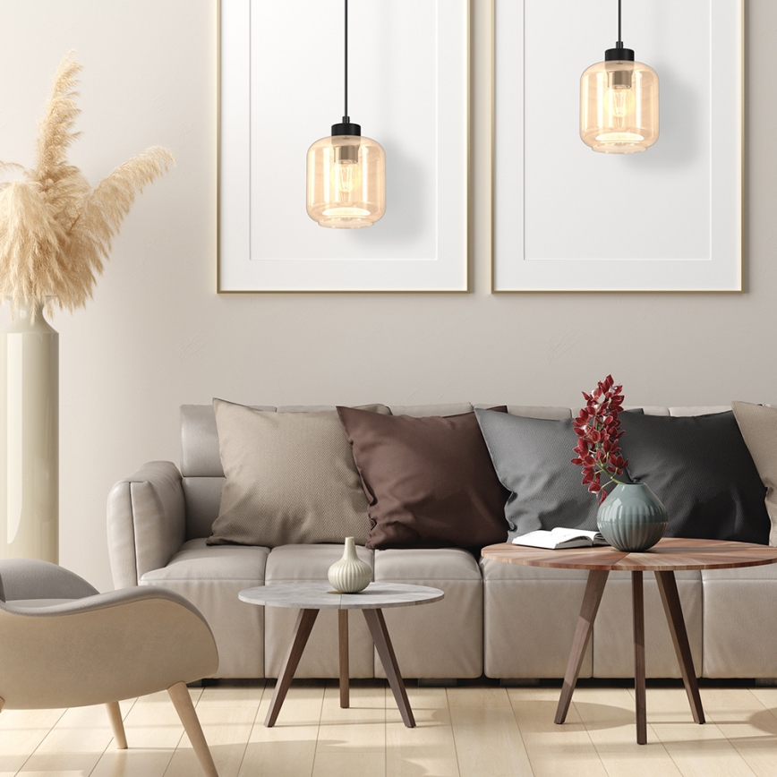 Hängeleuchte SOMBRA 1xE27/60W/230V beige