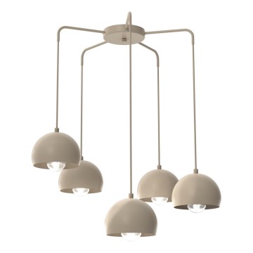 Hängeleuchte SOOL 5xE27/15W/230V, beige