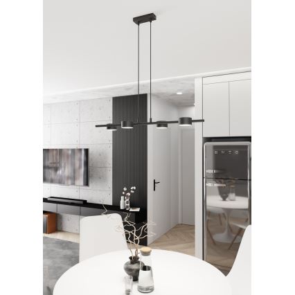 Hängeleuchte SORA 4xGX53/12W/230V schwarz