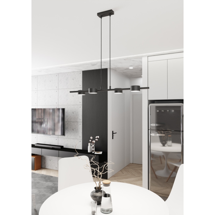 Hängeleuchte SORA 4xGX53/12W/230V schwarz