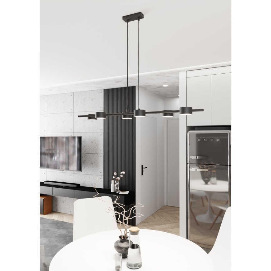 Hängeleuchte SORA 6xGX53/12W/230V schwarz