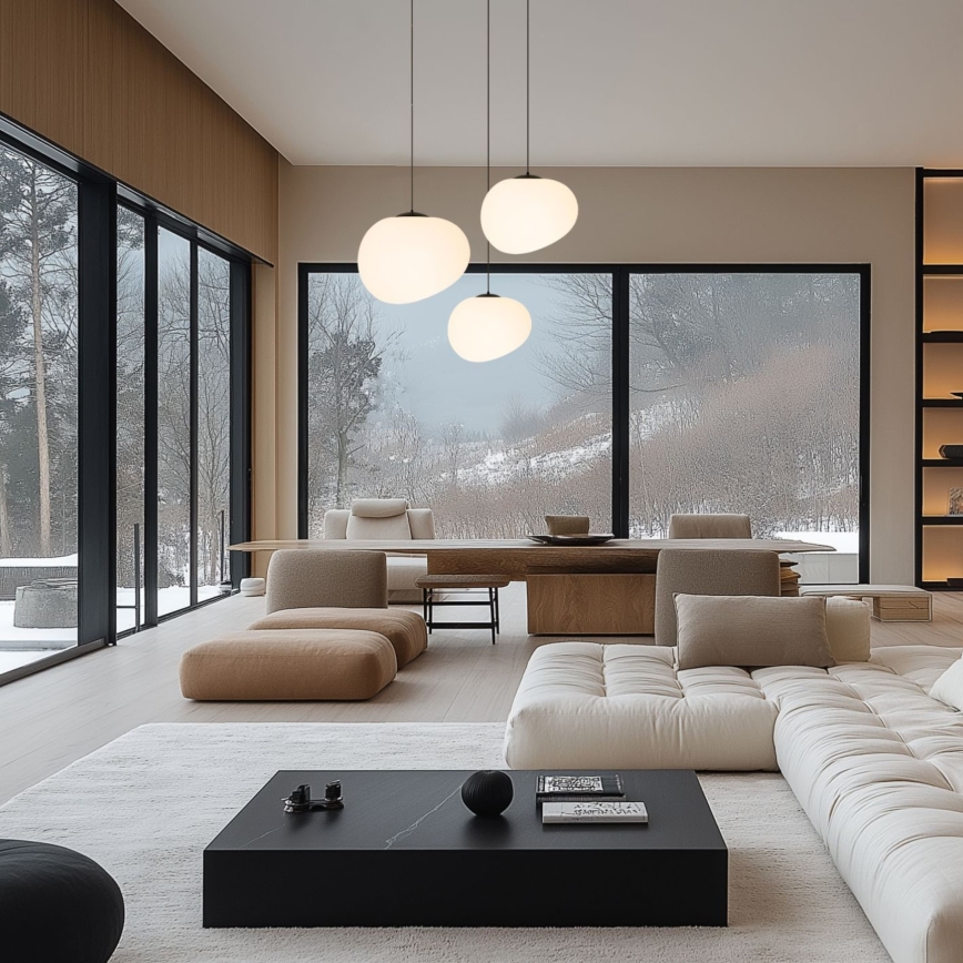 Hängeleuchte STONES 1xE27/40W/230V d 25 cm