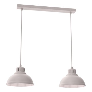 Hängeleuchte SVEN 2xE27/15W/230V, cremefarben