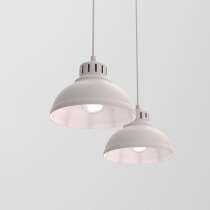Hängeleuchte SVEN 2xE27/15W/230V, cremefarben