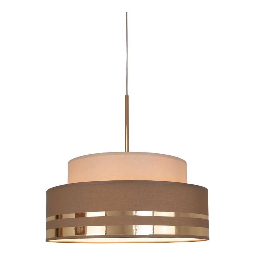 Hängeleuchte TAMI 1xE27/60W/230V beige/braun/golden