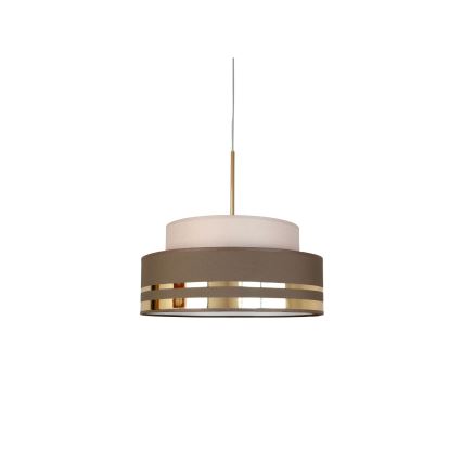 Hängeleuchte TAMI 1xE27/60W/230V beige/braun/golden