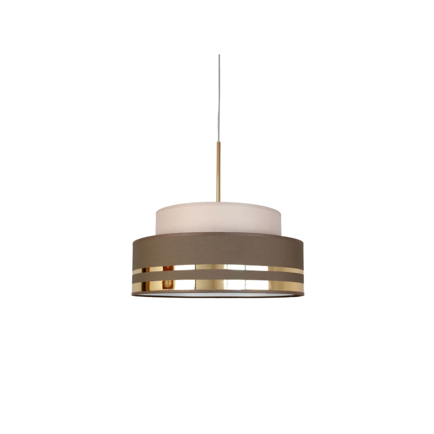 Hängeleuchte TAMI 1xE27/60W/230V beige/braun/golden