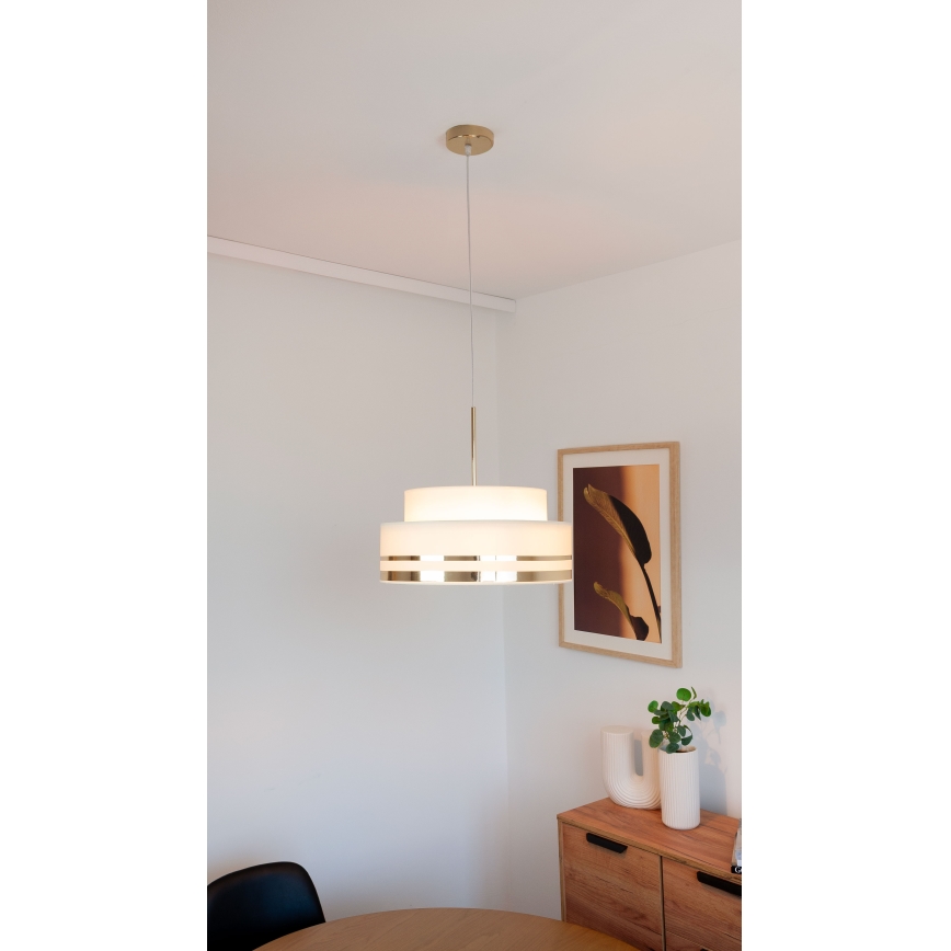 Hängeleuchte TAMI 1xE27/60W/230V beige/golden