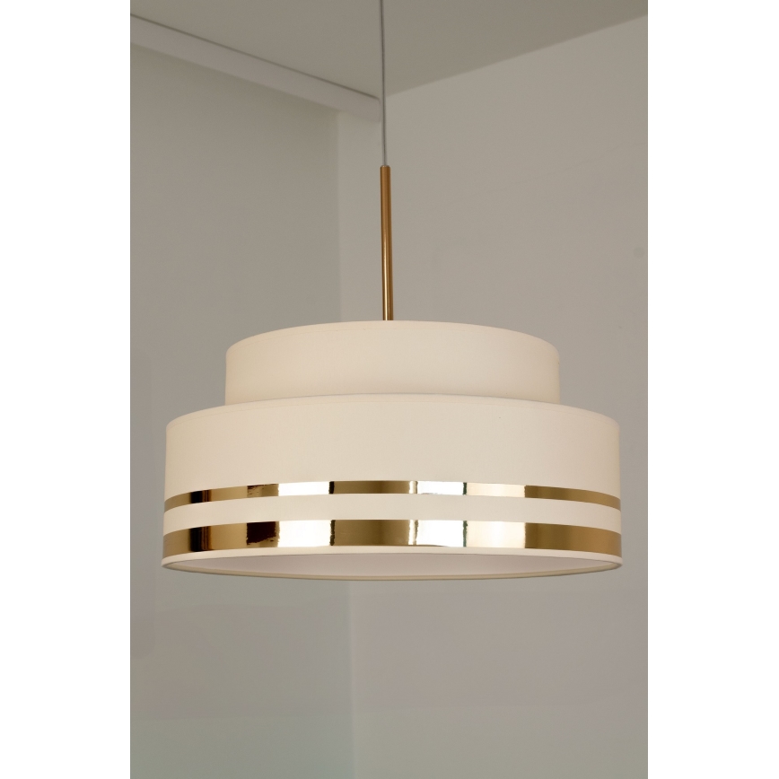 Hängeleuchte TAMI 1xE27/60W/230V beige/golden