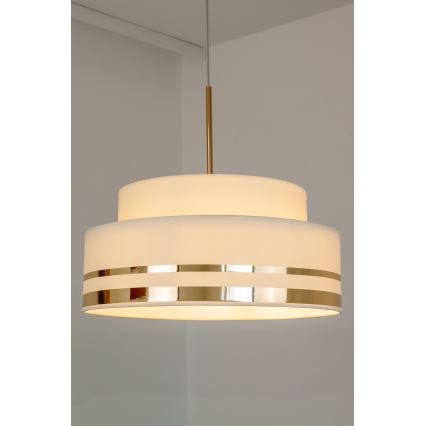 Hängeleuchte TAMI 1xE27/60W/230V beige/golden