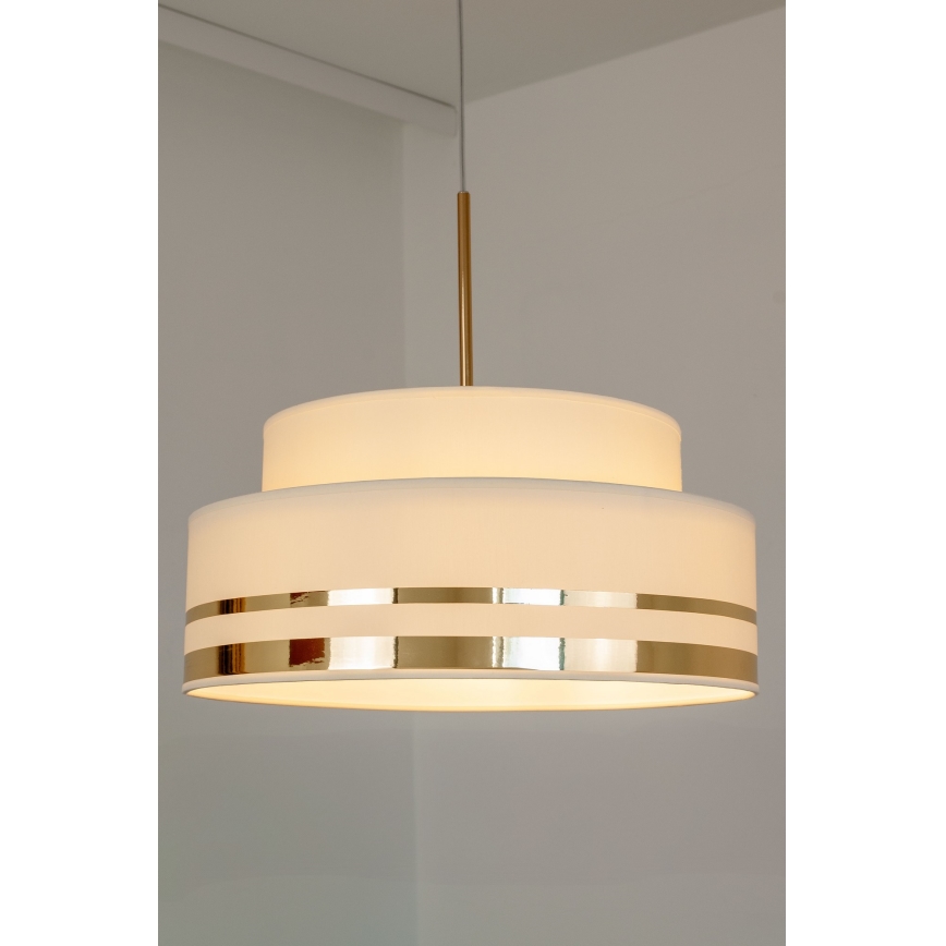 Hängeleuchte TAMI 1xE27/60W/230V beige/golden