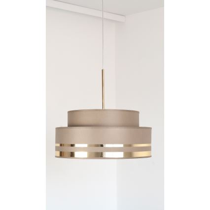 Hängeleuchte TAMI 1xE27/60W/230V braun/golden