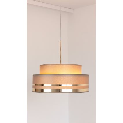 Hängeleuchte TAMI 1xE27/60W/230V braun/golden