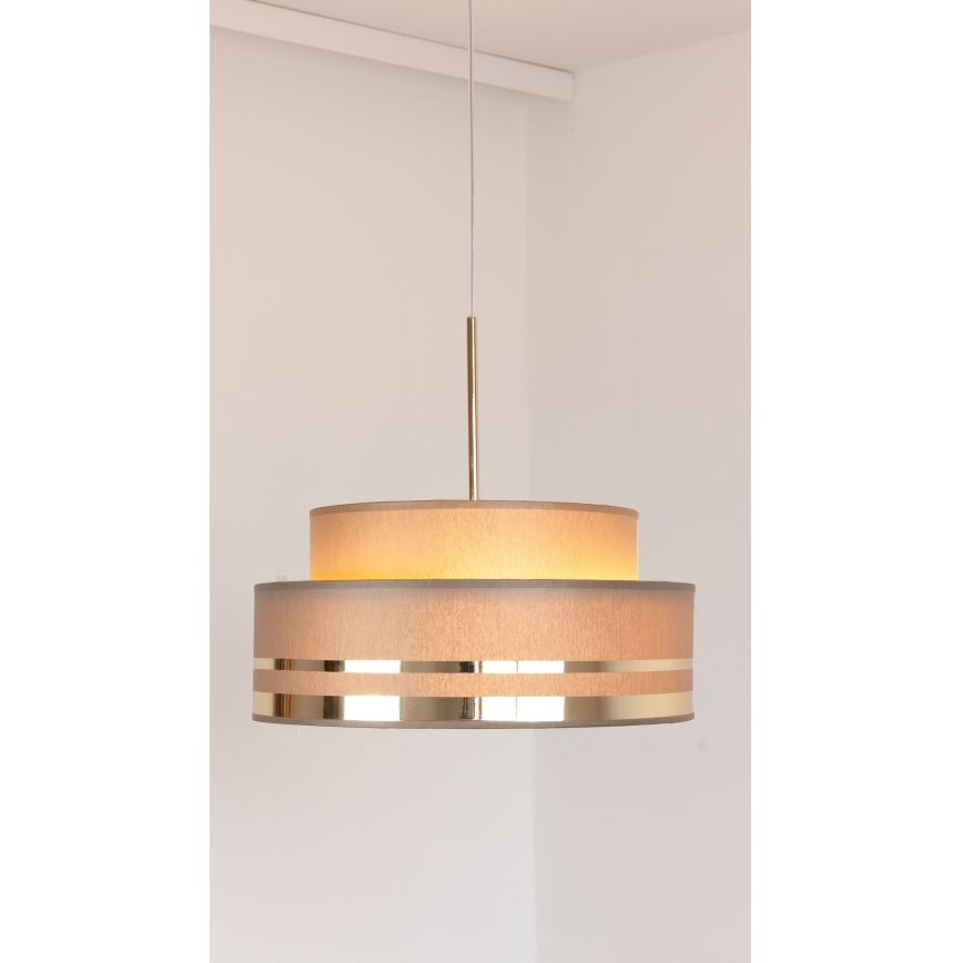 Hängeleuchte TAMI 1xE27/60W/230V braun/golden