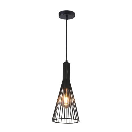 Hängeleuchte TIANA 1xE27/20W/230V d 15,5 cm schwarz