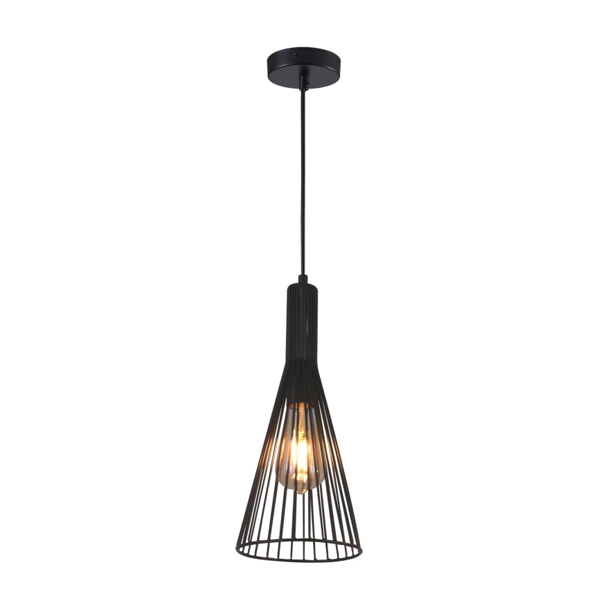 Hängeleuchte TIANA 1xE27/20W/230V d 15,5 cm schwarz