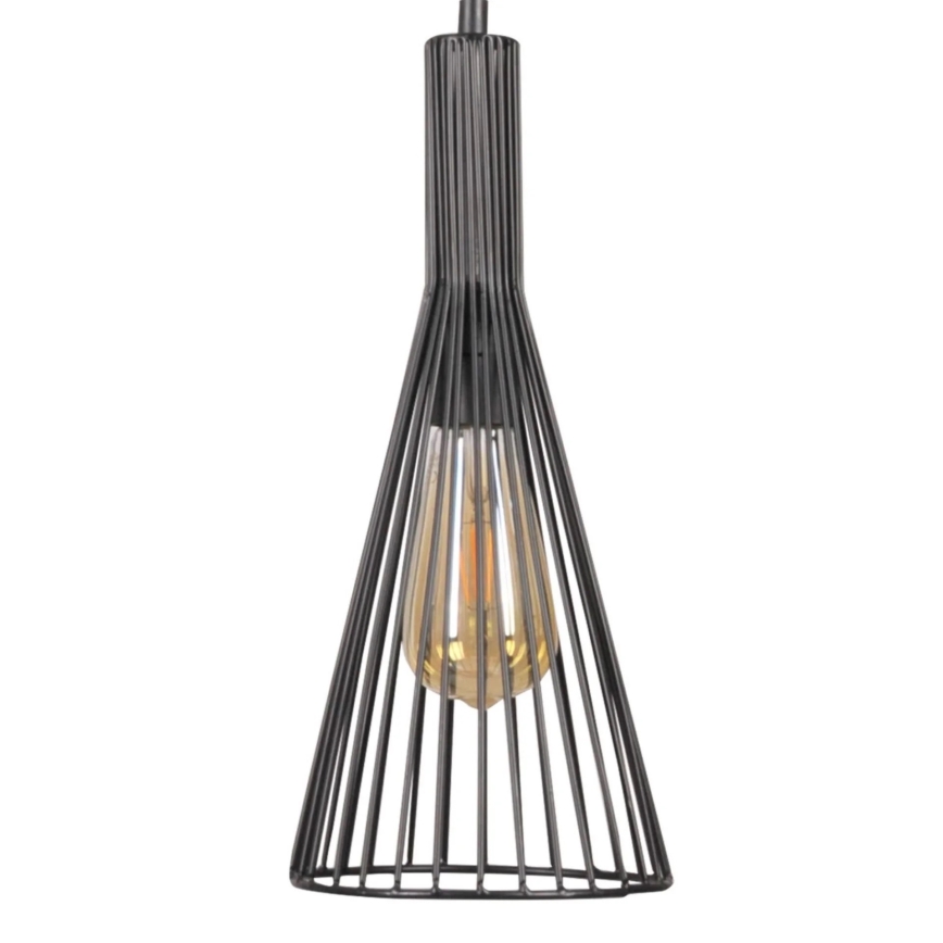 Hängeleuchte TIANA 1xE27/20W/230V d 15,5 cm schwarz