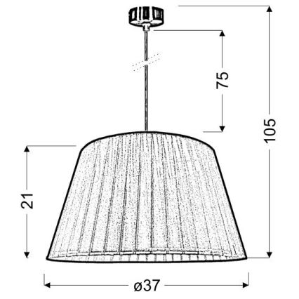 Hängeleuchte TIZIANO 1xE27/60W/230V rosa