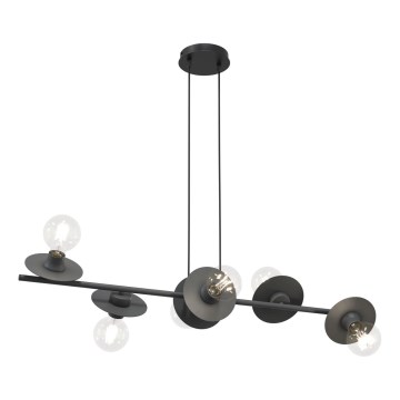 Hängeleuchte TOKEN 6xE27/15W/230V schwarz