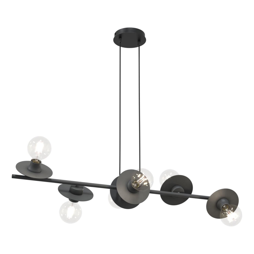 Hängeleuchte TOKEN 6xE27/15W/230V schwarz