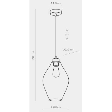 Hängeleuchte TULON 1xE27/60W/230V