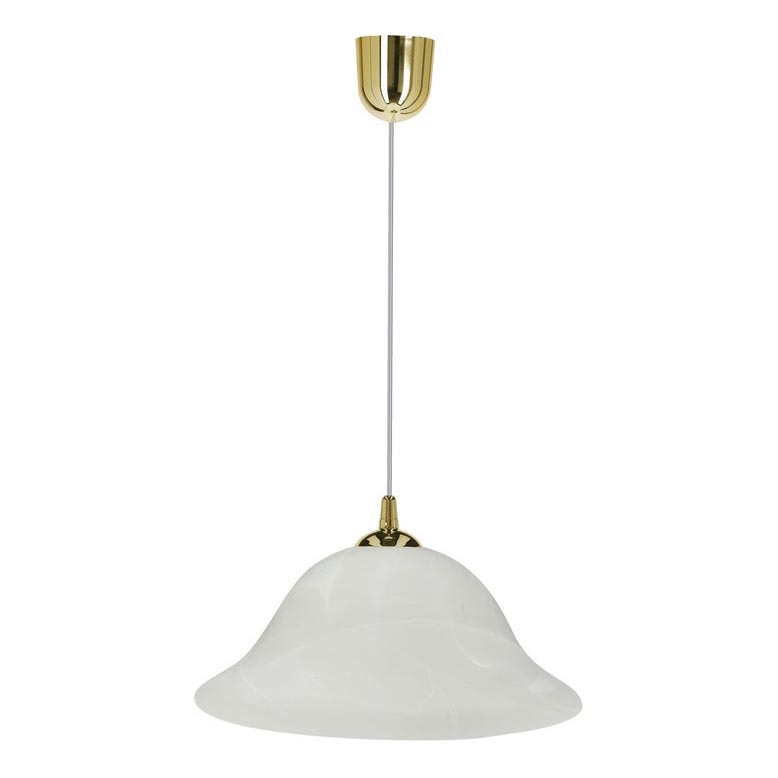 Hängeleuchte VERA 1xE27/60W/230V golden/weiß