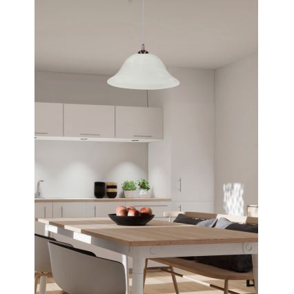 Hängeleuchte VERA 1xE27/60W/230V kupfern/weiß