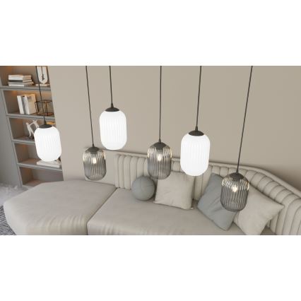 Hängeleuchte VERDI 3xE27/15W/230V d 30 cm schwarz/grau/weiß