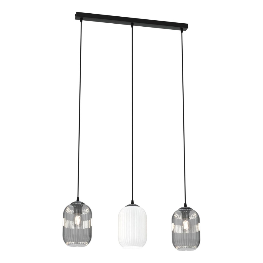 Hängeleuchte VERDI 3xE27/15W/230V schwarz/grau/weiß