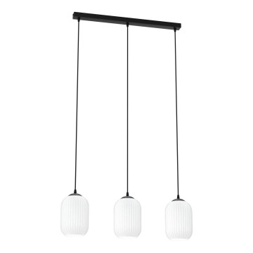 Hängeleuchte VERDI 3xE27/15W/230V schwarz/weiß
