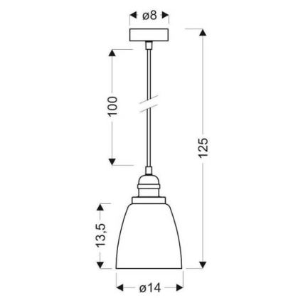 Hängeleuchte VOICE 1xE27/40W/230V