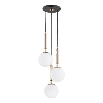 Hängeleuchte VOLDA 3xE14/10W/230V d 28 cm Messing