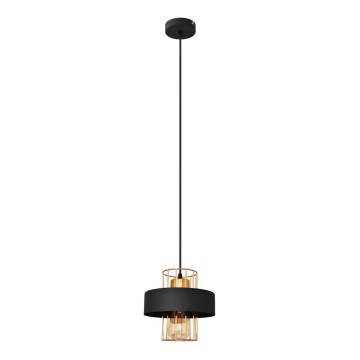 Hängeleuchte VOLTA 1xE27/15W/230V schwarz/gold