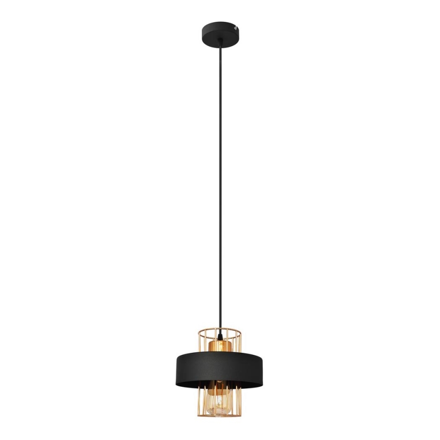 Hängeleuchte VOLTA 1xE27/15W/230V schwarz/gold