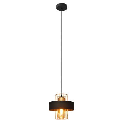 Hängeleuchte VOLTA 1xE27/15W/230V schwarz/gold