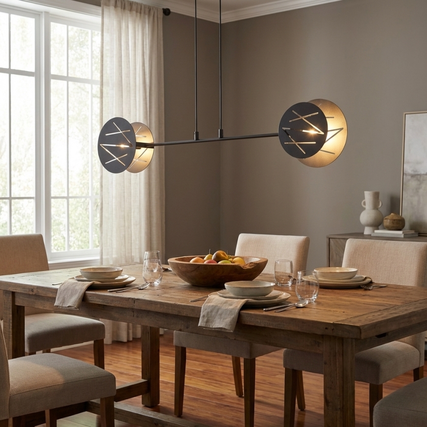 Hängeleuchte XOTIC 2xE27/15W/230V schwarz