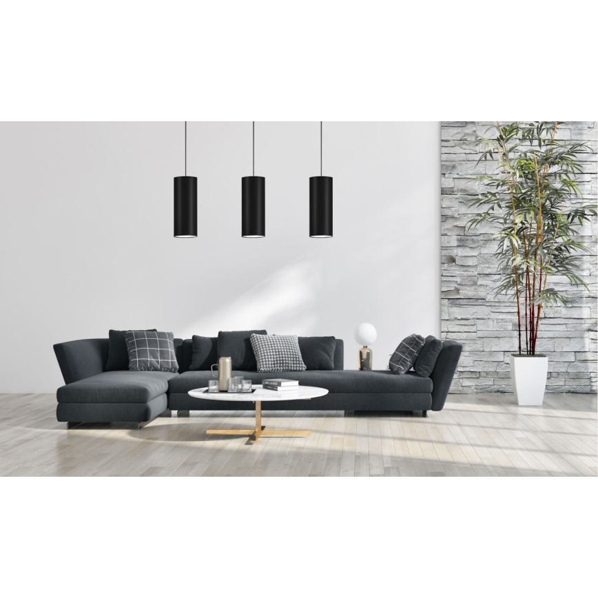 Hängeleuchte ZIK 1xE27/40W/230V Durchschn. 10 cm schwarz