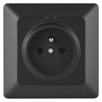 Haushaltssteckdose 250V/16A anthrazit